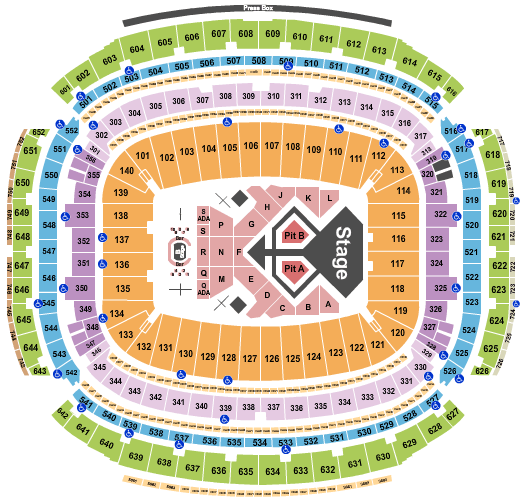 NRG Stadium Usher Seating Chart